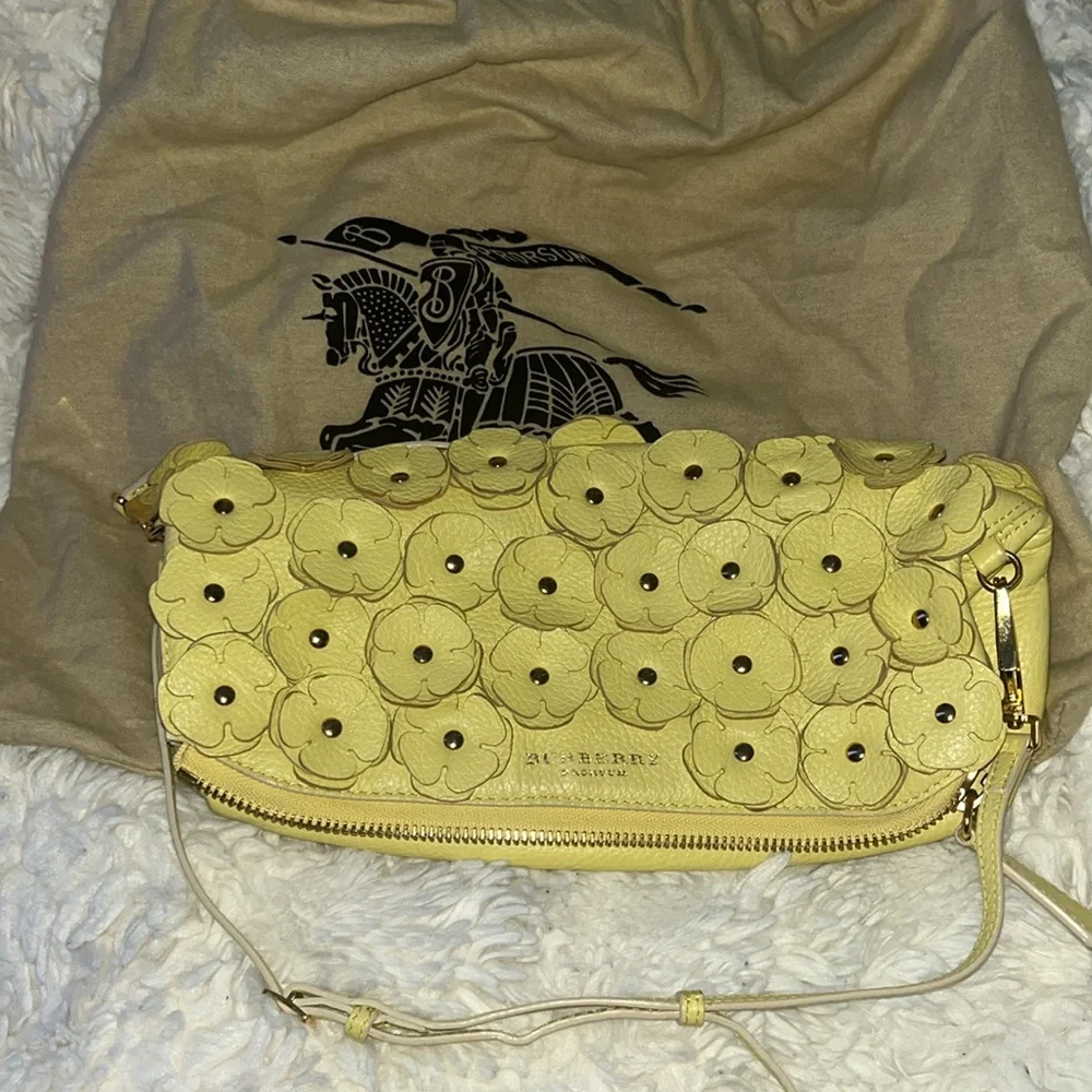 Burberry Prorsum Floral Yellow Bag